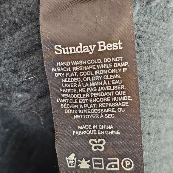 Sunday Best Aritzia Green Cable Knit Sweater Sz S - Picture 7 of 9